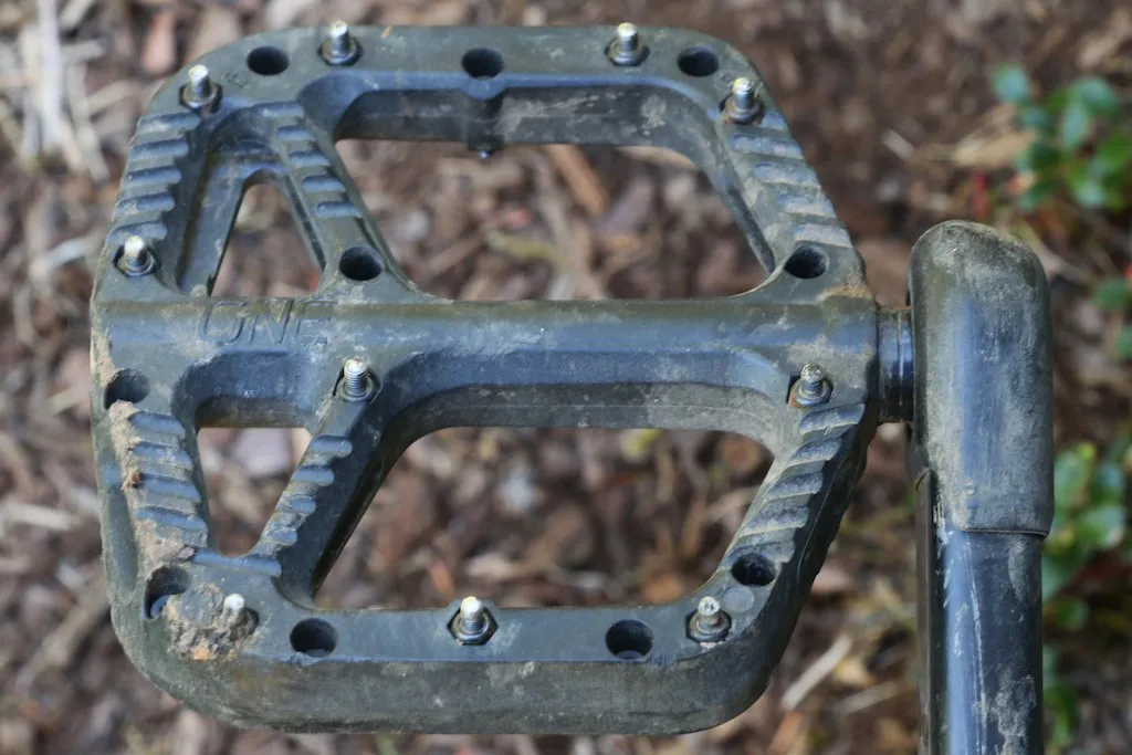 Black OneUp composite pedals - image from pinkbike